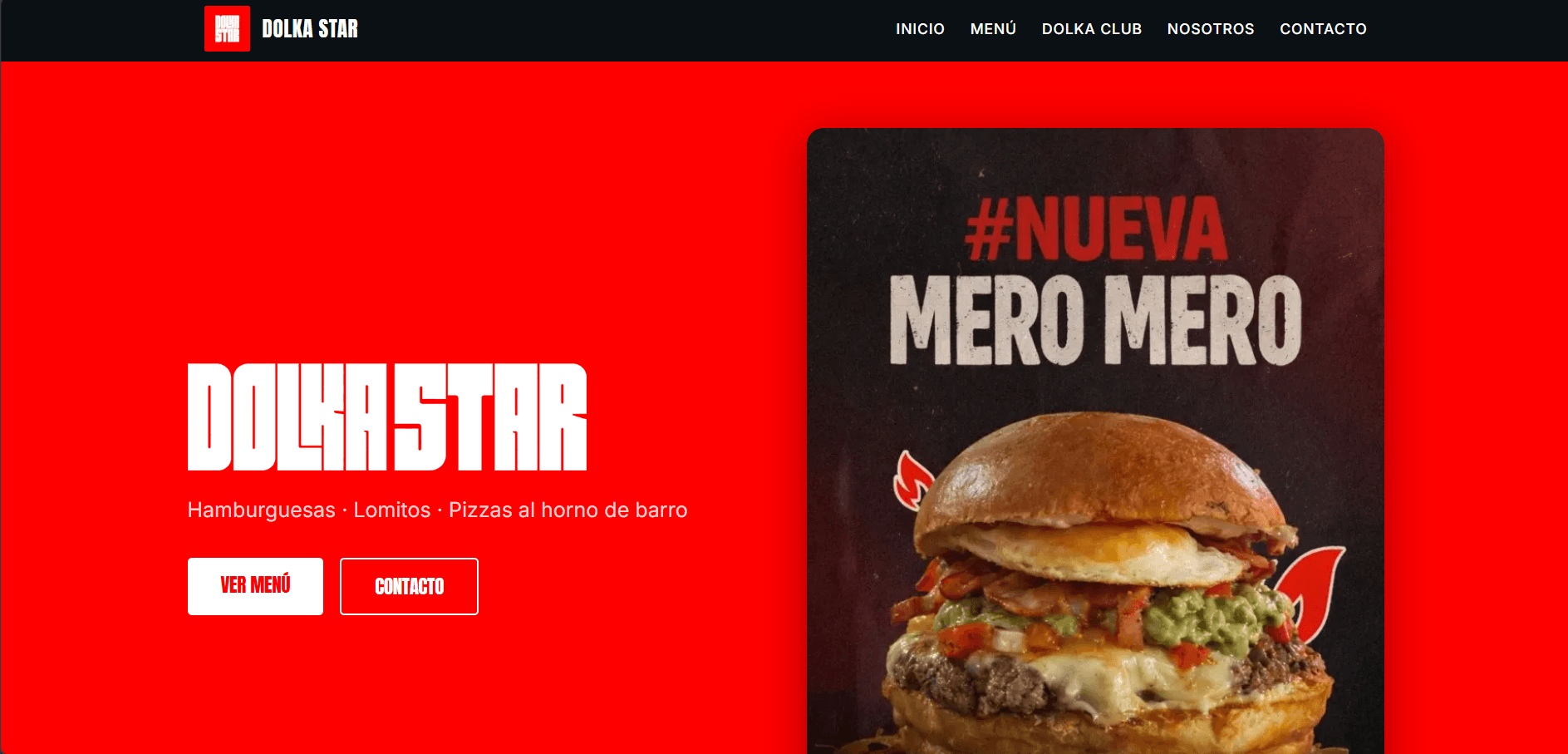 Dolka Star — sitio en desktop